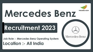 Mercedes Benz Recruitment 2023 | System Operator | Required Skills, How to Apply screenshot 1