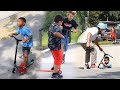 Scooter kids getting in the way during a competition
