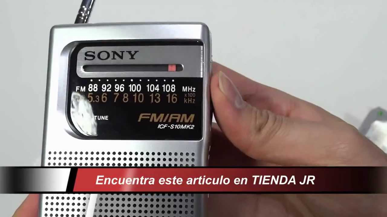 Radio Receptor Am Fm Portatil Sony Icf-s10mk2 De Bolsillo Review Unboxing 