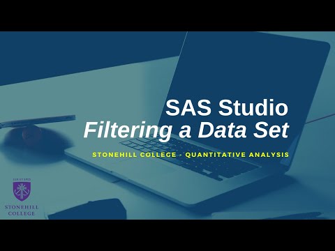 SAS Studio - Filtering a Data Set