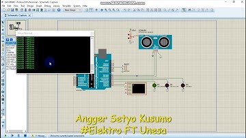 Simulasi sensor ultrasonik dengan proteus