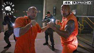 Hobbs and Shaw Break out of Prison The Fate of the Furious
