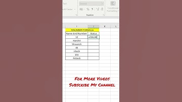 Isnumber Formula InExcel and Google Sheet #excel #exceltutorial #exceltips #excelformula #exceltrick