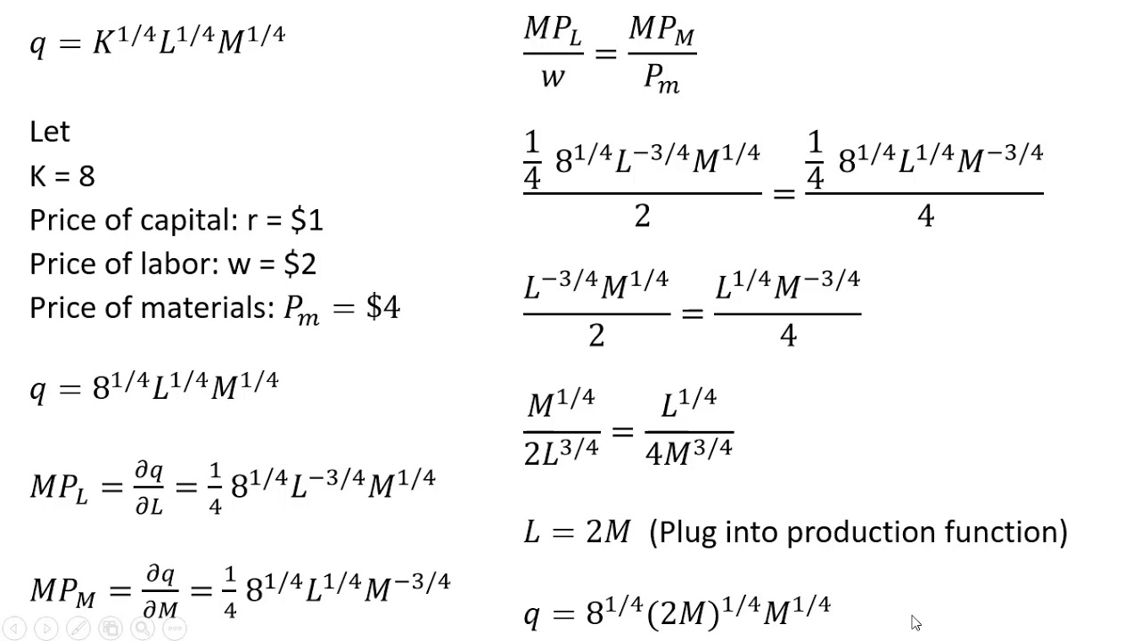 short run marginal cost formula