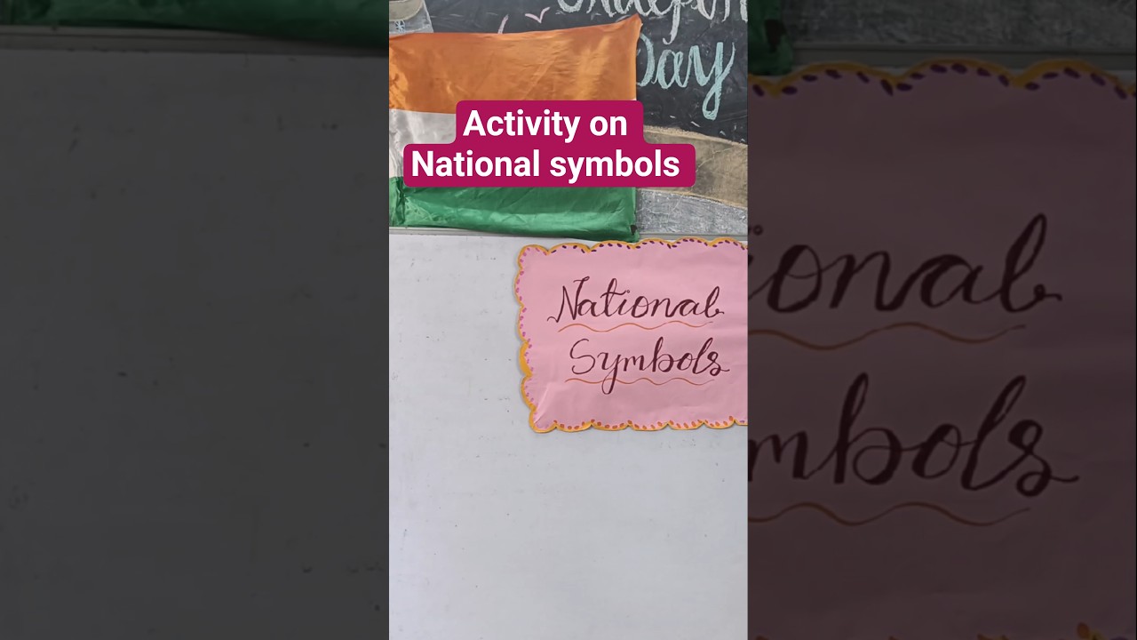 India&rsquo;s National Symbols 🇮🇳 | Kids Activity #shorts#ytshorts|#school #ViralShorts#trending#learning