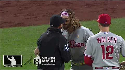 Ejection 51 - Umpire Roberto Ortiz Ejects Bryce Ha...