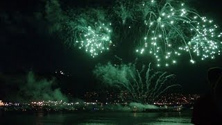 Canada Day Fireworks, Vancouver BC
Canada Day is celebrated all through the 1st of July in Vancouver BC and the grand final is the amazing fireworks from a Barge on Burrard Inlet. This draws people to all the surrounding areas and this was filmed from Coal Harbour by the Convention center. Canada Day Fireworks, Vancouver BC