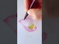 Watercolor pink calla lily tutorial the gentle texture is so touching #Watercolor painting