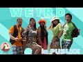 WEARING WEIRD OUTFITS IN PUBLIC CHALLENGE!!! | DARLISHYTV