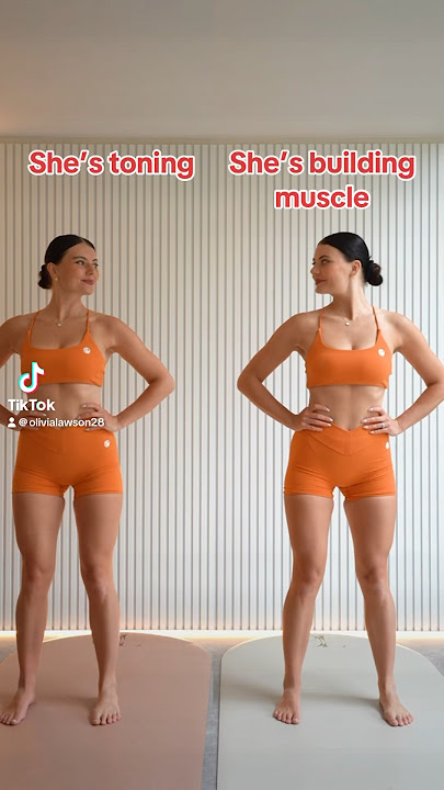 Toning vs building muscle- do you know the difference? ⬇️
