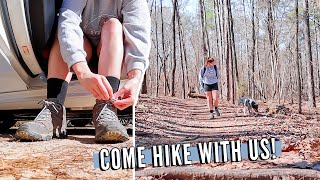 hiking oak mountain state park! // am I scared to hike alone?! + what I pack for a hike