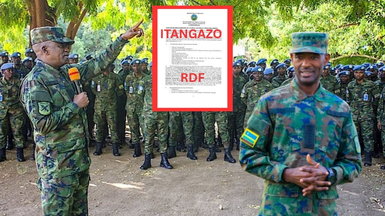 Itangazo Rya Rdf ITANGAZO RYIHUTIRWA RYA RDF IKI GITONDO! HASEZEREWE ABAGENERALI BESHI N ...