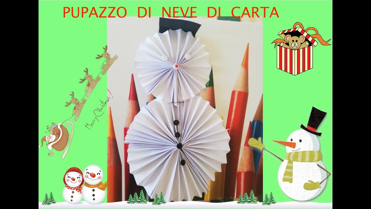 Pupazzo Di Neve Di Carta Da Stampare, Ritagliare E Costruire