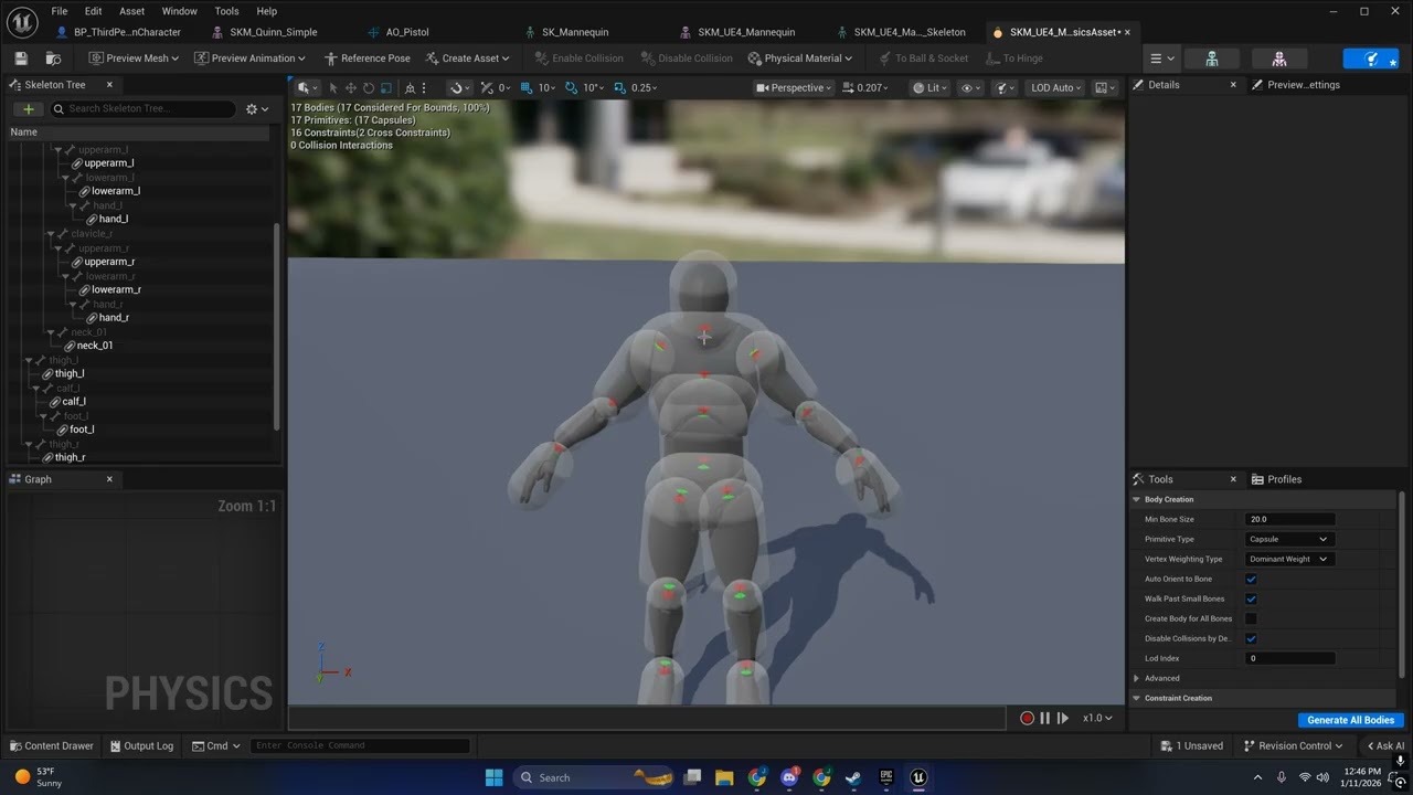 Unreal Engine - Skeletal Mesh Assets