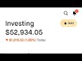 Robinhood dividend portfolio update. Stocks all down for the day. $52,000.00 portfolio 💰💸