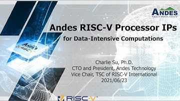 Andes RISC-V Processor IPs for Data-Intensive Computations
