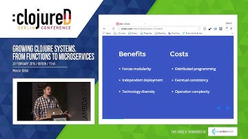 clojureD 2016: "Growing Clojure Systems. From Functions to Microservices" by Marcin Bilski