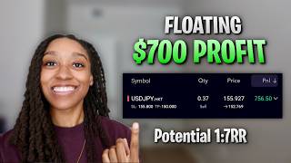 $700 Floating Profit on USDJPY (1:7RR Target) | Swing Trade Update