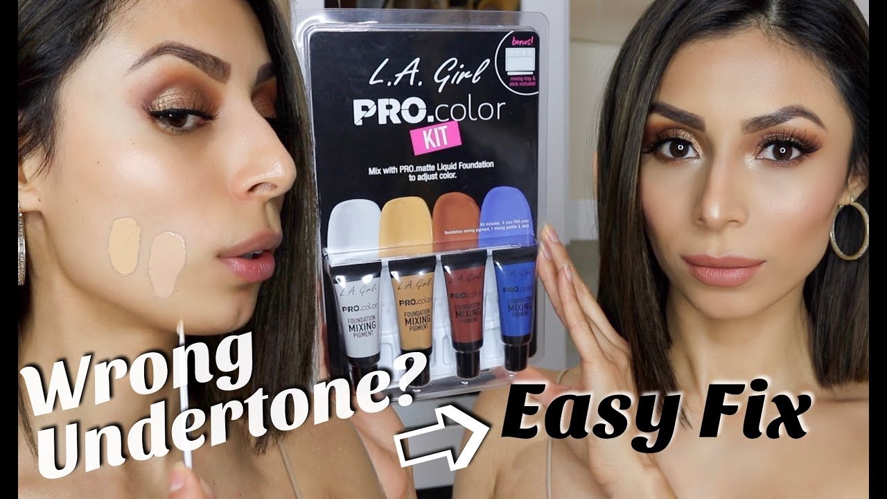 HOW TO GET YOUR PERFECT FOUNDATION MATCH l LA GIRL PRO COLOR FOUNDATION