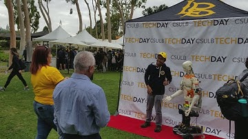 InMoov 3D printed Humanoid Robot at CSULB TechDay 2017