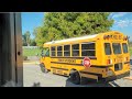 Empty school bus ride from csdr in riverside back to our yard bus 34 a 2008 blue bird re cng