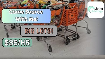 Come Source with Me! Big Lots Amazon FBA FBM Retail Arbitrage