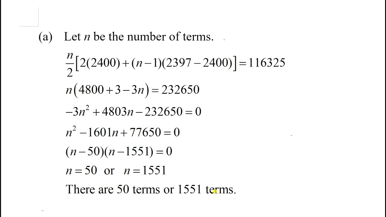 arithmetic อ่าน ว่า  New 2022  Arithmetic series find the number of terms