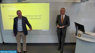 Opening Living Lab Digital Humanities May 20, 2021