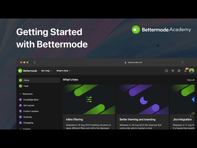 Basic Mode Plus Getting Started with Bettermode