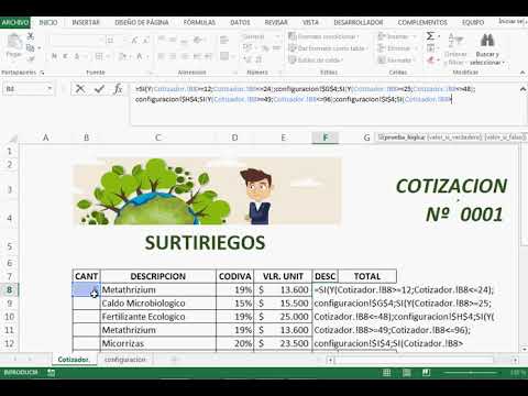 Cotizador en excel con macros