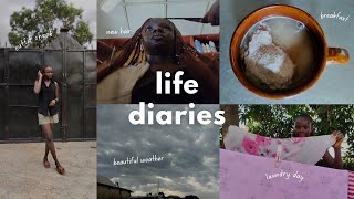 LIFE DIARIES | living as a 25 year old homebody, getting my hair done, video coverage, laundry!