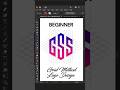 Adobe Illustrator 2025 Tips - How To Create G+S+S Letter Logo Design Process #GfxHunters #short