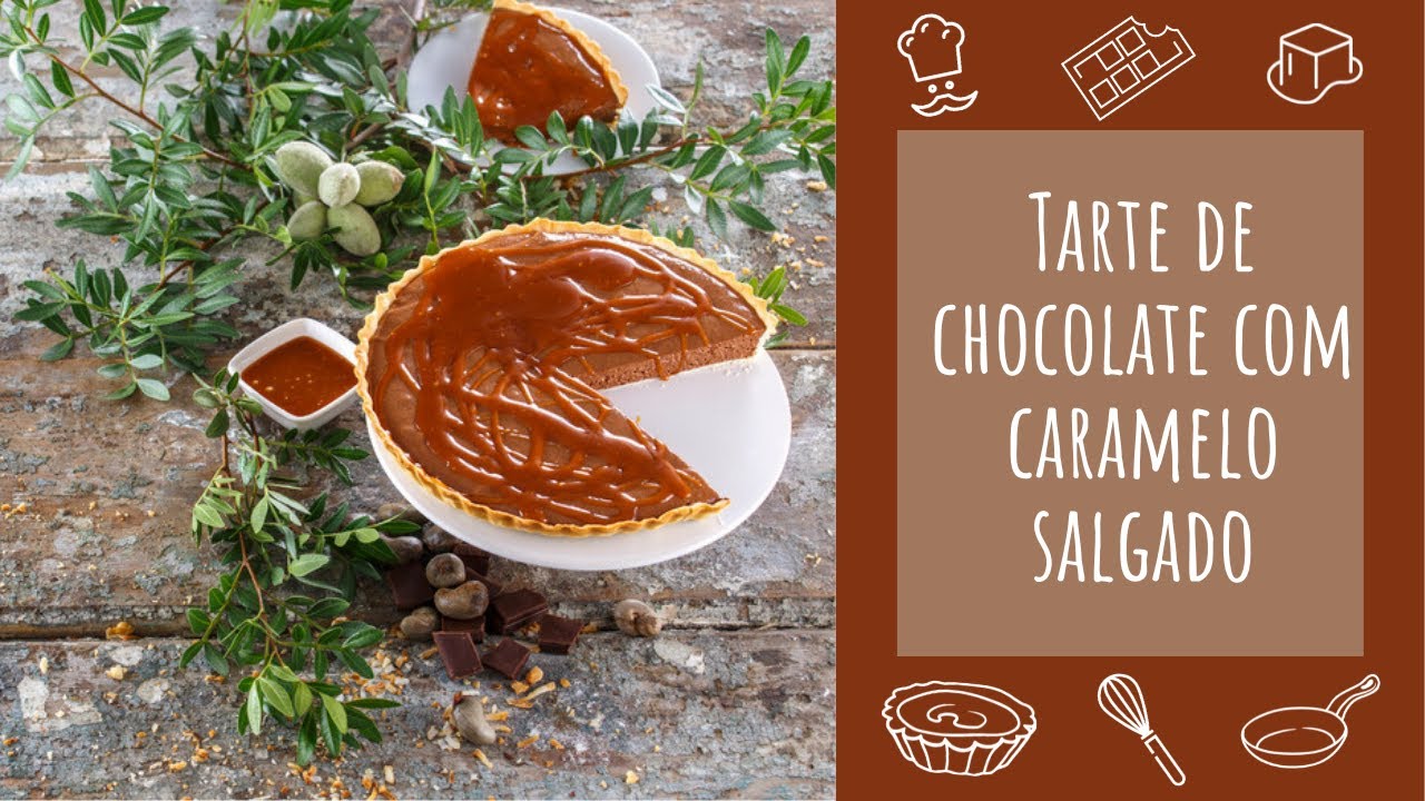 Tarte de chocolate com caramelo salgado (económ