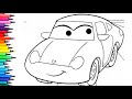 Sally Carrera from the Pixar Car Drawing, Painting &Coloring For Kids and Toddlers,carros para niños