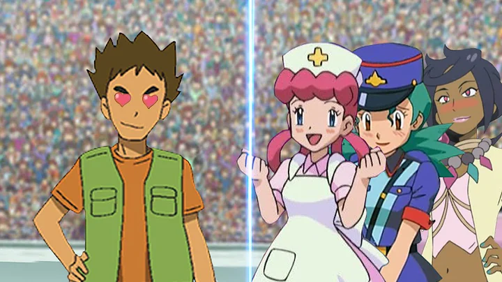 Pokemon Battle Brock Vs Nurse Joy, Officer Jenny a...