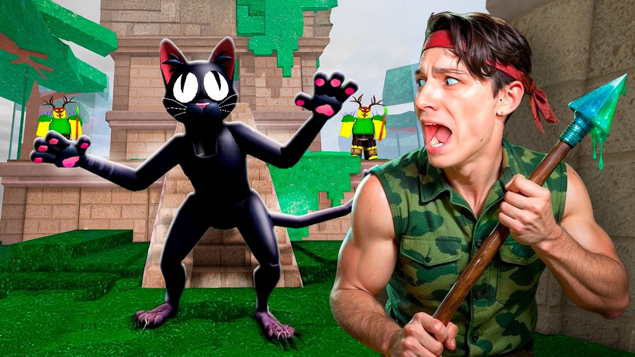 ЭТО ЧЁ ЗА КОТИК?🙀 ПОПАЛ В ДЖУНГЛИ В 99 НОЧЕЙ В ЛЕСУ😱