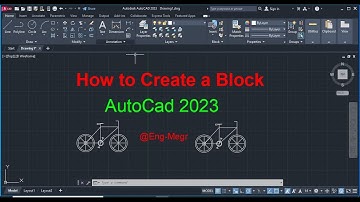 How to create a block in Autocad 2023