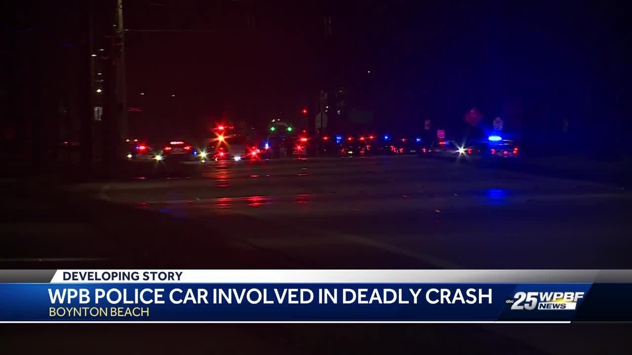 West Palm Beach police vehicle involved in fatal fiery crash in Boynton ...