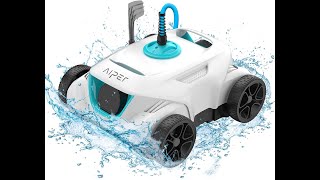 AIPER Robotic Pool Cleaner, Pool Vacuum for Above Ground Pools up to 33 Feet