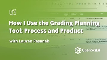 How I Use the Grading Planning Tool: Process and Product | OpenSciEd On-Demand Resources