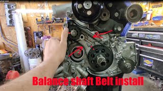 Balance shaft Belt Install on 4g63t