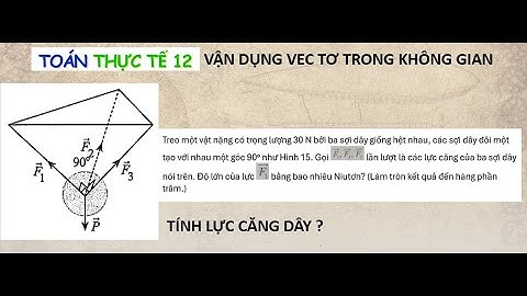 📌 Toán Thực Tế 12 | Tính Lực Căng Dây Bằng Vecto Trong Không Gian | Vật Lý & Toán Ứng Dụng