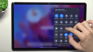 How to Rearrange the Control Panel in LENOVO Tab P12