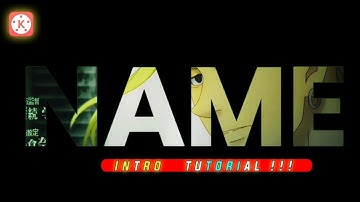 How to make Intro in Kinemaster Tutorial ||How to make My Name Intro in kinemaster Tutorial | Part-2