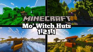 *NEW* Mo' Witch Huts Mod - Minecraft 1.21.1 (Mod Showcase)