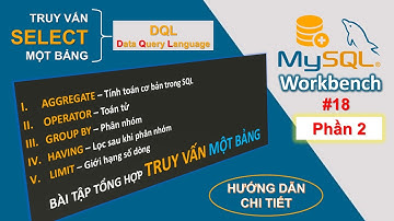 #COM2012 Cơ Sở Dữ Liệu 18 | DQL Data Query Language | Truy Vấn Đơn Giản - Phần 2 | SELECT một bảng
