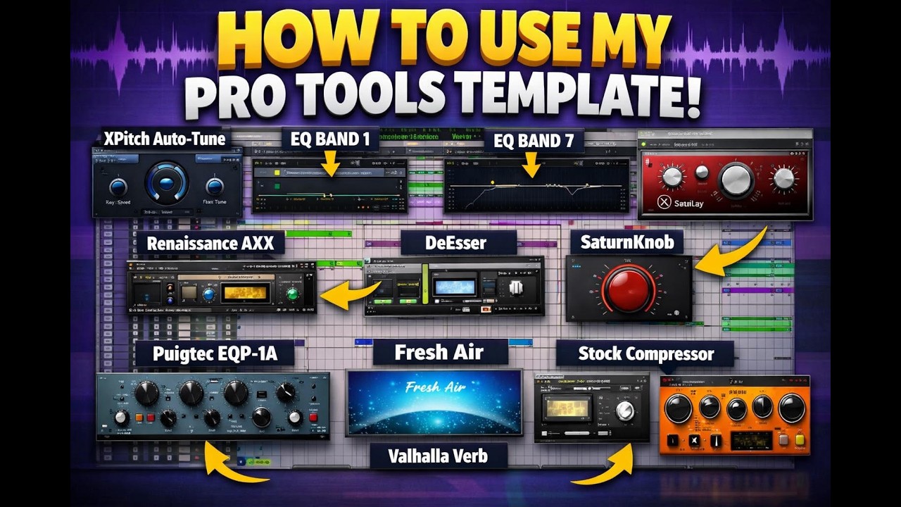 HOW TO WORK MY PROTOOLS TEMPLATE