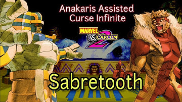 Marvel vs Capcom 2 (MVC2): Anakaris Assisted Curse Infinite (Loop) w/ Sabretooth - Curse#45