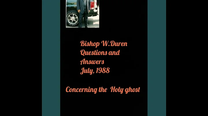 Bishop W.Duren Questions and answers  Detroit, Mic...