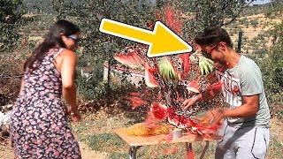 EXPLODING WATERMELON CHALLENGE (GONE WRONG)